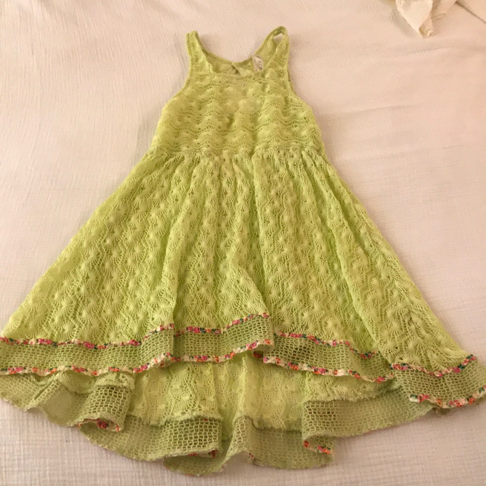 ‘New Romantics’ Yellow Lace Babydoll Sun Dress